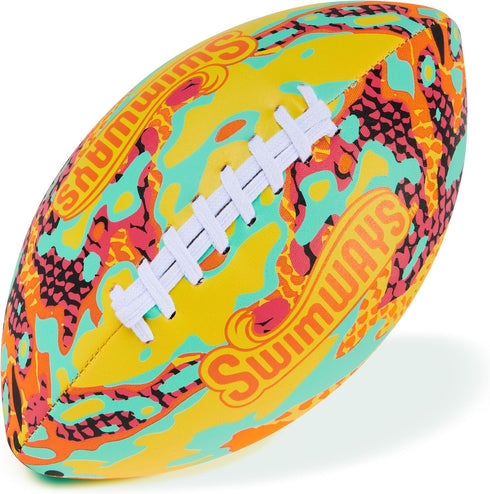 SwimWays Hydro Waterproof Football, Outdoor Games for Adults and Kids, Swimming Pool Accessories and Pool Party Games,9.25 Inches, Orange...