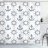 Ambesonne Ships Wheel Shower Curtain, Anchors and Steering Wheels Pattern Pirates Sailors Marine Themed Print, Cloth Fabric Bathroom Decor Set wit...