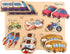 Puzzles for 1 2 3 year old. Ideal transport Wooden Puzzles for Kids. Travel Wooden Toys for 1 + year old. Wooden baby puzzle ideal as a gift. Mont...