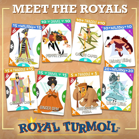 Royal Turmoil – New Wildly Fun Card Game for Kids 8-12, for Kids and Adults, Family Game and Learning Game for Family Night with Fast Setup and Fu...