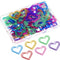105 Pieces Colorful Paper Clips Metal Heart Paperclips for Office Stationery School Supplies...