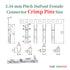 50 Sets Dupont 2.54 mm Pitch 4-Pin Female Adapter Cable Connector Accessories. 250 Pieces 2.54 mm Pitch Dupont 4-Pin Adapter Connector Female Hous...