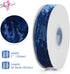 Blue Crushed Velvet Ribbon 1" x 10 Yards Navy Ribbon for Flower Bouquet Vintage Velvet Ribbon for Wedding Invitations, Crafts, Gift Wrapping, Baby...