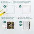 10 x 10 White Plastic Access Panel. Service Shaft Door Panel. Plumbing, Electricity, Heating, Alarm Wall Access...