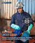 LANON Nitrile Chemical Resistant Gloves, Reusable Heavy Duty Safety Work Gloves, Acid, Alkali and Oil Protection, 18" Length, Non-Slip, Large...