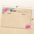Double Sided Recipe Cards 4x6 Inch, Set of 50 Thick Cardstock Recipe Cards with Lines, Easy To Write On Smooth Surface, Line Printed, Large Writin...
