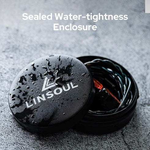Linsoul Mini Portable Aluminum Storage Earphone Case, Water Resistant, Hard Protective Traval Carrying Case for KZ ZS10 PRO, Kiwi Ears Orchestra l...