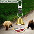 2" Bear Bell with Whistle Set for Hikers, Hiking Gear Solid Brass Camping Bear Bell with Whistle and Carabiner for Biking, Fishing, Climbing, Outd...