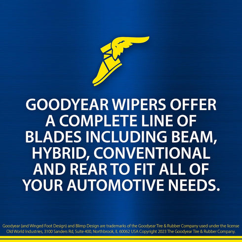 Goodyear Ceramic Titanium 14" Beam Windshield Wiper Blade, Replacement Windshield Wiper Blade with Universal Adaptor, Pack of 1...