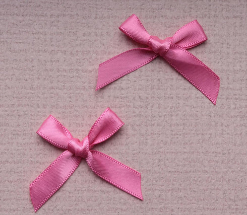 Sowaka 50 Pcs Mini Satin Bowknot Ribbon Bows Flower Supplies for Gift Present Wrapping Scrapbooking Décor Sewing DIY Crafting Project Christmas Th...