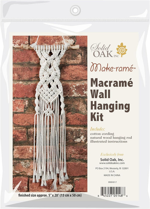 Solid Oak Small Format Macrame Kit-Celtic Braids...