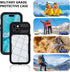 for iPhone 15 5G Waterproof Case,Compatible with Magsafe,Hybrid Rugged Shockproof Full Body Protective,with Lanyard,Clear Lens/Screen Protector Co...