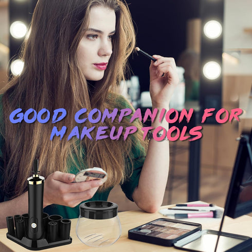 Makeup Brush Cleaner Machine - Super Fast Electric Makeup Brush Cleaner and Dryer - Quick Wash and Dry in Seconds - Suit for Most Makeup Brush Siz...