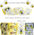 Bee Ribbon Bee Wired Edge Ribbons, Bumble Honey Bee Gnome Dot Yellow Wreath Ribbon Summer Teachers' Day Easter Sewing DIY Craft Bee Fabric Burlap ...