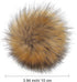 Bememo 14 Pieces Faux Fur Pom Pom Balls for Hats DIY Faux Fur Pompom with Elastic Loop for Hats Shoes Scarves Gloves Scarves Bag Key Chain Charms ...