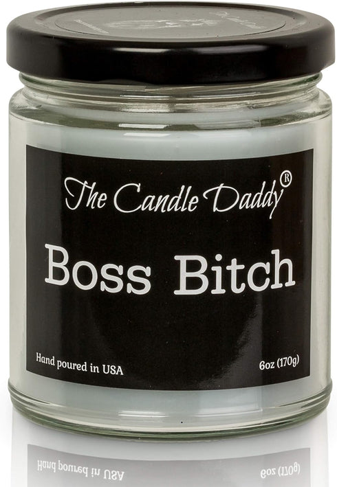 Boss Bitch - Apple Maple Bourbon Scent - Maximum Scented 6 Ounce Jar - 40 Hour Burn Time...