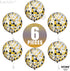 KatchOn, Large Disco Ball Balloons - 22 Inch, Pack of 6 | 4D Sphere Black Silver and Gold Disco Balloons for Bachelorette, Disco Party Decorations...