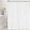 Riyidecor Chevron Shower Curtain Geometric Herringbone 72Wx96H Inch Striped Extra Long Simple Modern Classy Neutral Contemporary 12 Pack Metal Hoo...
