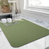Dish Drying Mat for Kitchen Counter, Heat Resistant Drainer Mats with Non-slip Rubber Backed, Hide Stain Kitchen Super Absorbent Draining Mat, Eas...