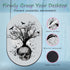 Desktop Non-Slip Mouse Pad and Coaster Combination, Personality Mouse Pad Pattern, Suitable for Office and Home Mouse Pad, Black and White Skull H...