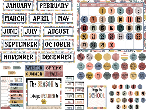 Teacher Created Resources Wonderfully Wild Calendar Bulletin Board Large...