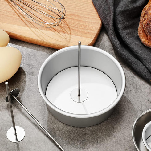 Cake Heating Rod 5.71 Inch Sliver Baking Nails for Baking Stainless Steel Heating Core for Cakes Baking Stick Supplies (4 Pcs)...