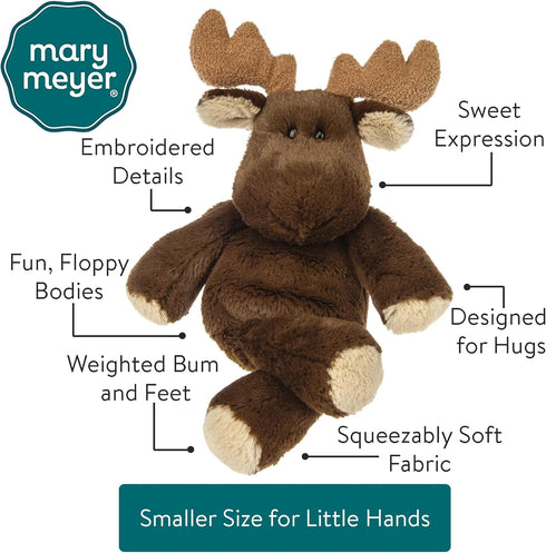 Mary Meyer Marshmallow Junior Moose Soft Toy, 9-Inch...