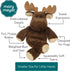 Mary Meyer Marshmallow Junior Moose Soft Toy, 9-Inch...