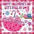 Valentine's Day Classroom Bulletin Board Decoration Let's Fall in Love Cut Outs Bulletin Board Set Valentines Love Heart Paper Cut outs Bulk with ...