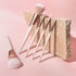 EcoTools Luxe Natural Elegance Professional Face Makeup & Foundation Brush Set, Premium Brush Kit For Face, Cheek, & Eye Makeup, Synthetic Makeup ...