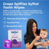 Baby Teeth Wipes - Grape Flavor, Xylitol-Enriched Baby Gum Cleaner & Dental Wipes for Teething Relief and Teeth Cleaning - Safe for Infants & Todd...