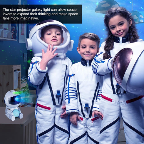 2024 Updated Astronaut Star Projector, Nebula Galaxy Projector Night Light, Remote Control and 360°Rotation Magnetic Head Nebula Lamp for Bedroom/...