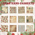 Christmas Pattern Scrapbook Paper, 6 Inch Card Production Supplies, 24 Sheets Single Sided Acid-Free Cardstock Greeting Card, Handmade Gift Journa...