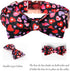Lionet Paws Valentines Day Dog Collar Bowtie, Dog Bowtie Collar with Metal Buckle for Dogs, Adjustable Fabric Black Dog Collar Girl Boy Gift, XL, ...