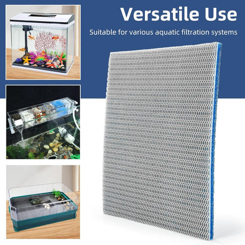 Multi-Layer Aquarium Filter Media - Customizable Filter Floss and Sponges for Fish Tanks & Ponds...