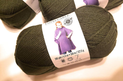 Loops & Threads Impeccable Yarn 4.5 oz. One Ball - Deep Forest...