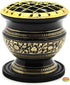 Govinda® -Tall Decorated Brass Charcoal Screen Incense Burner...