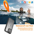 inkolelo Compatible with iPhone 15 Pro Waterproof Case, Built-in Screen Full-Body Protector with Floating Strap IP68 Waterproof Case- Matte Black/...