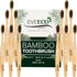 12 Count I Bamboo Toothbrush I Soft Bristles Best for Sensitive Gums I Charcoal I Vegan I Natural Wood I BPA Fee I Recyclable I Compostable I Biod...