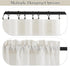 RYB HOME Semi Sheer Valances - Linen Textured Sheer Curtains Small Window Tiers Farmhouse Decor for Kitchen Bathroom Cafe Bedroom, Linen, Wide 52 ...