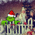 Christmas Decorations Outdoor - Fence Yard Sign with Hand Head for Holiday Christmas Fence Peeker Decorations...