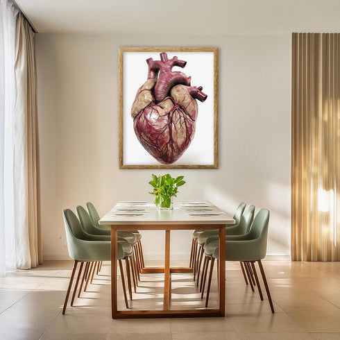 Posterizer 1 pcs-anatomy of heart imagery-educational poster 3-Teachers & Classrooms-Abstract & Modern Art-School and classroom art- unframed wall...