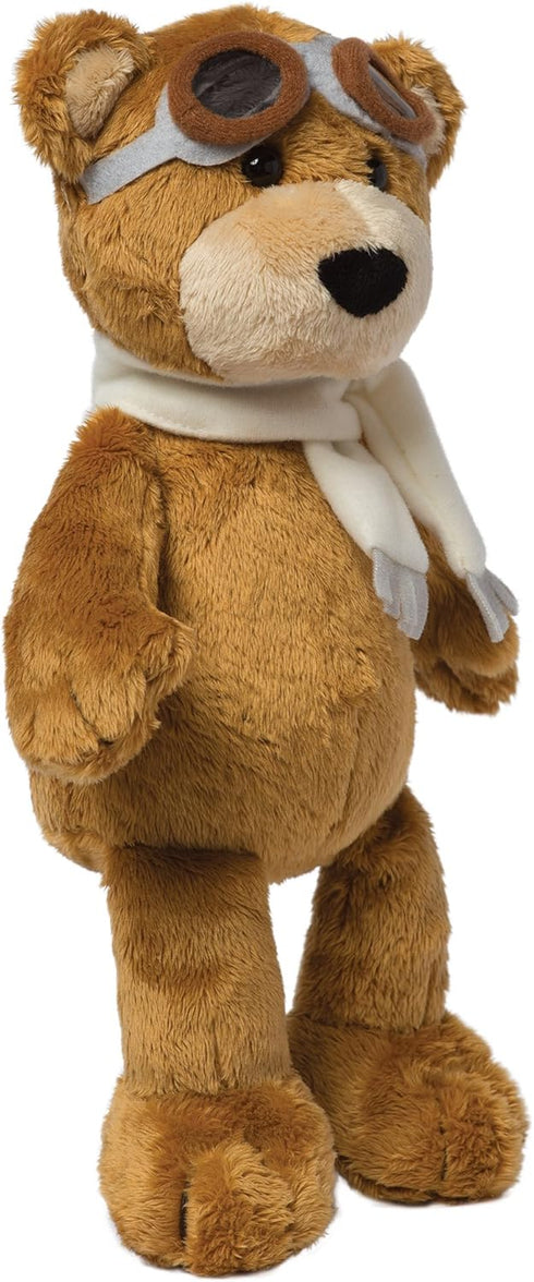 Manhattan Toy Aviator Teddy Bear 12" Stuffed Animal Plush with Soft Goggles and Scarf...