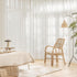 FMFUNCTEX Linen Sheer Curtains for Bedroom, Beige Curtains 54 inch Length for Living Room, Natural Flax Blend Window Draperies for Farmhouse Curta...