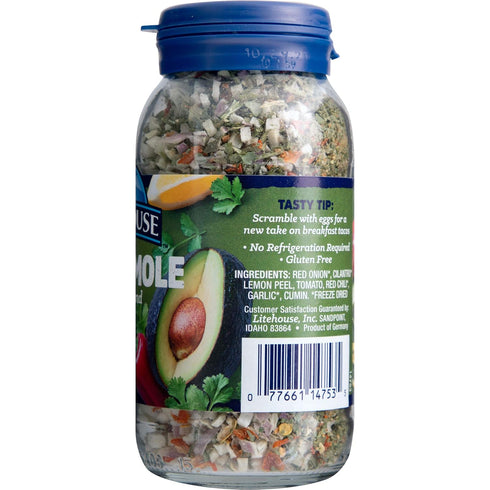 Litehouse Freeze Dried Guacamole Herb Blend - Guacamole Seasoning, Gluten Free, Vegetarian, Keto, Non-GMO, No Refrigeration Required, Great Guacam...