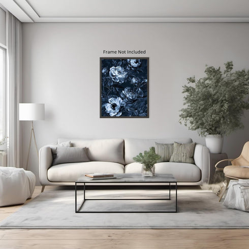 Posterizer 1 pcs-dark aesthetic decor with flowers-Floral & Botanical Art-Abstract & Modern Art-Decor for Home & Office- UNFRAMED Wall Art...