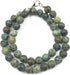 Natural African Turquoise Gemstone Round Beaded Stretchable 15.5" Inches Choker Necklace For Girls and Women, Unisex Necklace, Handmade Necklace,B...
