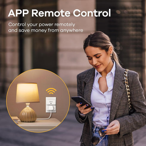Linkind Matter Smart Plug, Work with Apple Home, Siri, Alexa, Google Home, SmartThings, Smart Outlet 15A/1800W Max, Smart Home Automation, APP Rem...