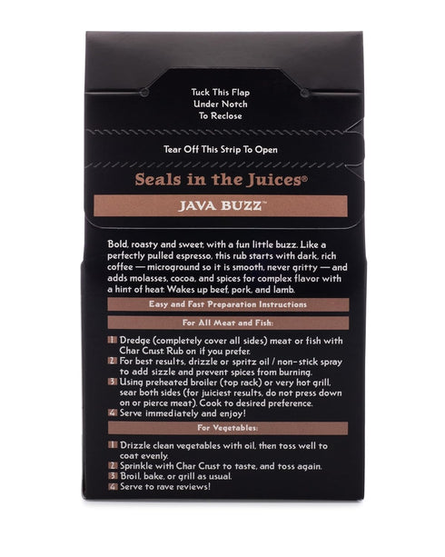 Char Crust Dry-Rub Seasoning, Java Buzz, 4 Ounce (Pack of 1)...