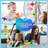 Baby Suction Cup Toys, 16PCS Silicone No Hole Mold Free Bath Toy with Mesh Bag Storage, Airplane Sucker Bath Toys for Kids Ages 4-8, Sensory, Wind...